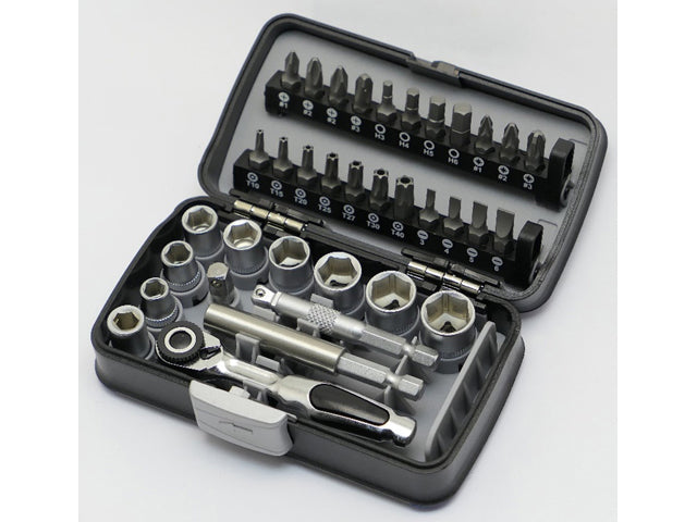 SET DOPPEN & BITS 35 STKS 1/4" - IR103258