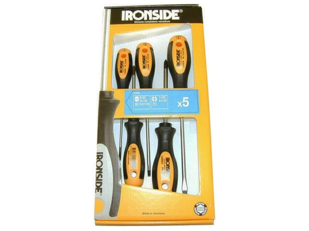 SCHROEVENDRAAIERS 5 STUKS SL/PZ - ROND BLAD - IR120501