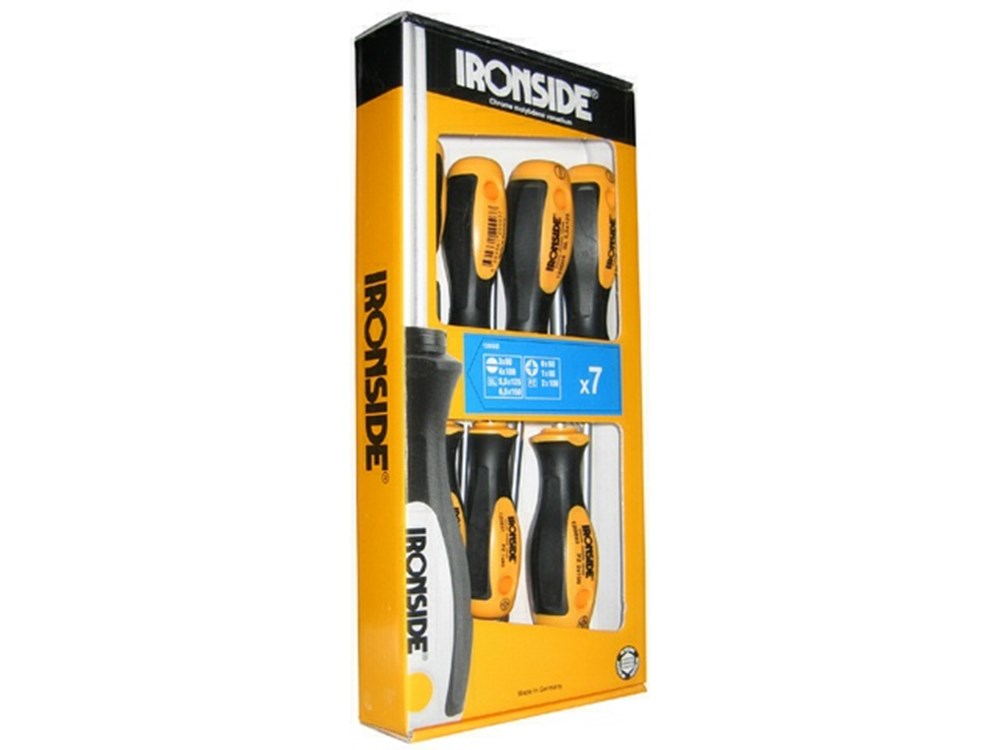 SCHROEVENDRAAIERS 7 STUKS SL/PZ - ROND BLAD - IR120502