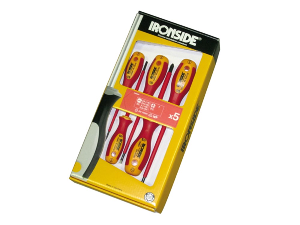 SCHROEVENDRAAIERS 5 STUKS VDE 1000V SL/PH - IR120504