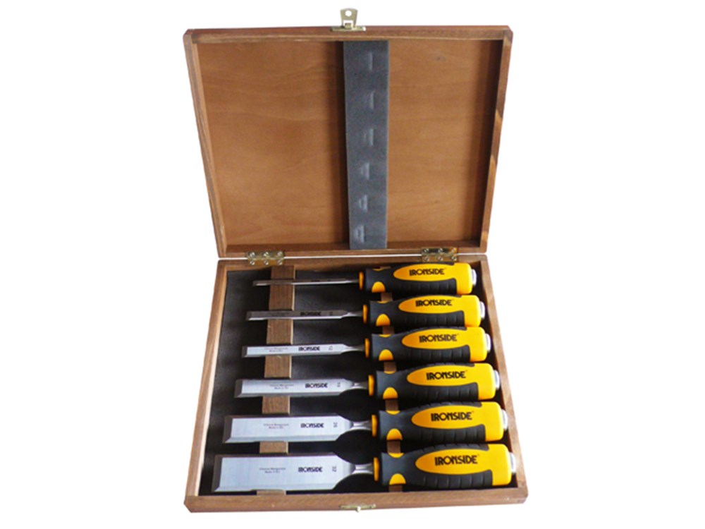 HOUTBEITELSET 6 STUKS BI-COMPO HANDVAT - IR134100