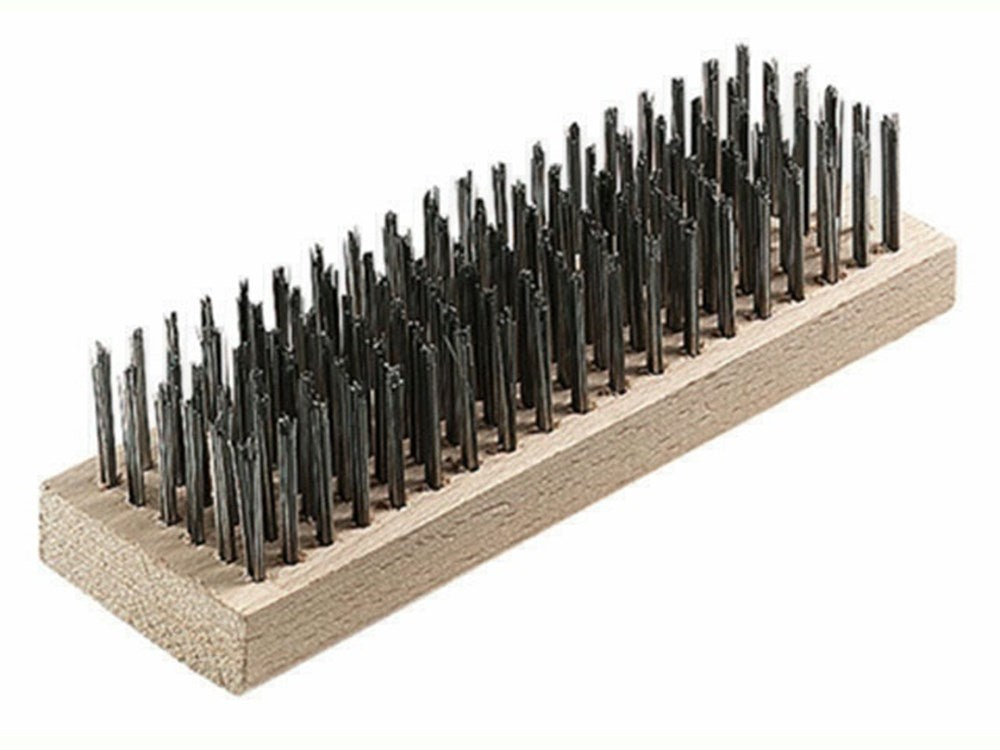 RECHTHOEKIGE STALEN BORSTEL 185X57MM 0,40MM - IR139045