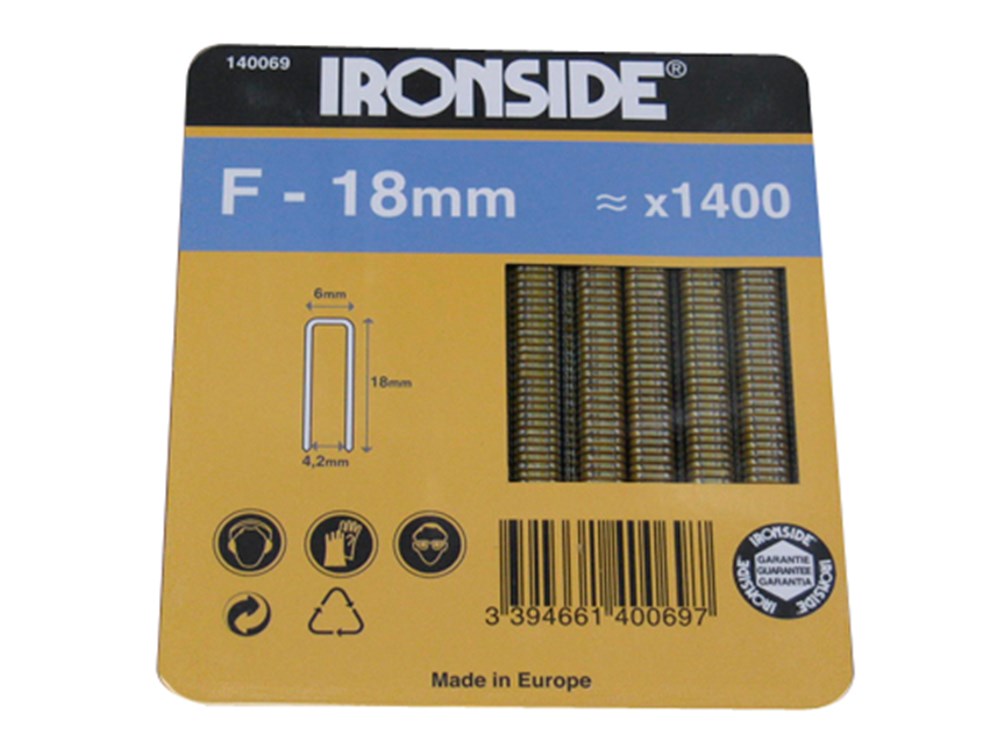 NIETEN F 18MM BLISTER 1400STKS. - IR140069
