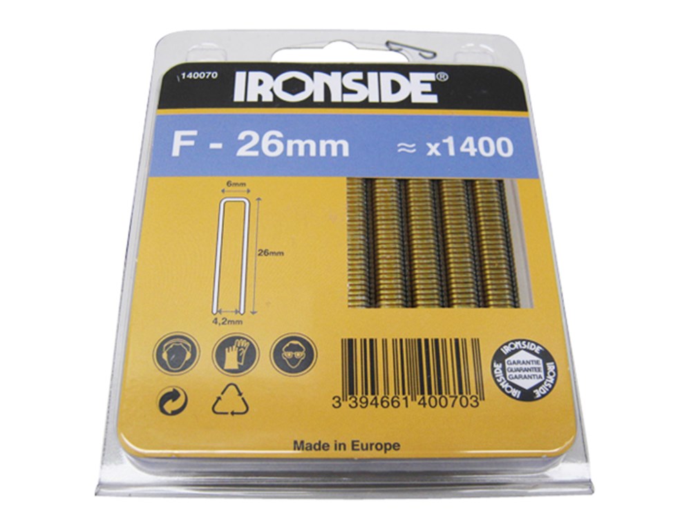 NIETEN F 26MM 1400 STUKS BLISTER - IR140070
