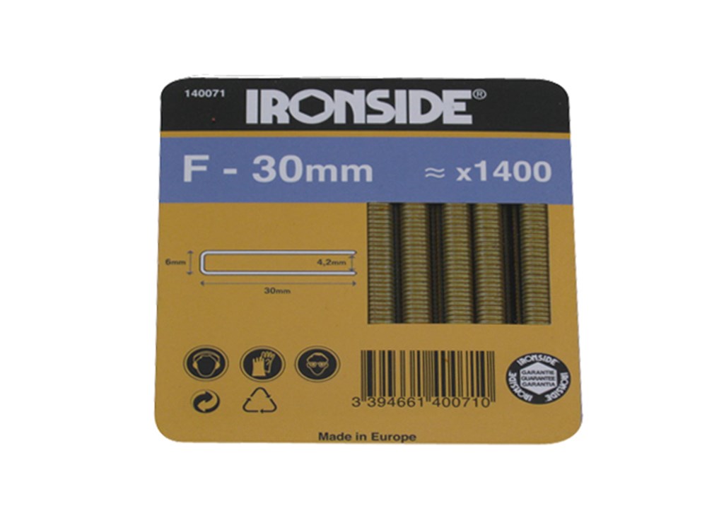 NIETEN F 30MM 1400 STUKS BLISTER - IR140071