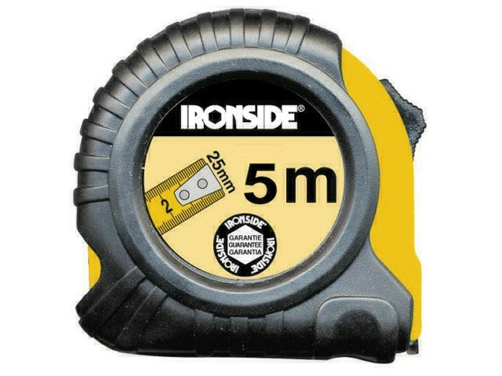 ROLMETER 8MX25MM ABS/RUBBER +BANDBLOKKEERKNOP - IR150213