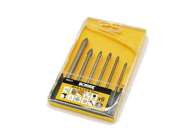 SET GLAS- EN TEGELBOREN 6 ST - IR200613