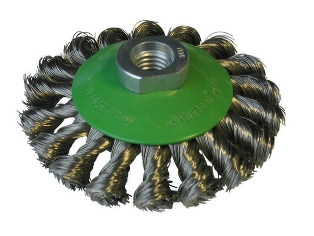 KEGELBORSTEL D100X20MM M14 RVS GEDR. STAAL - IR243055