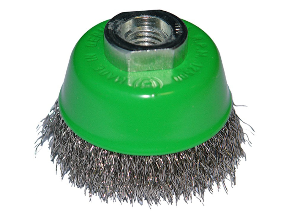 KOMBORST. GEGOLFD INOX STAAL D75MM M14 0,3MM - IR243060