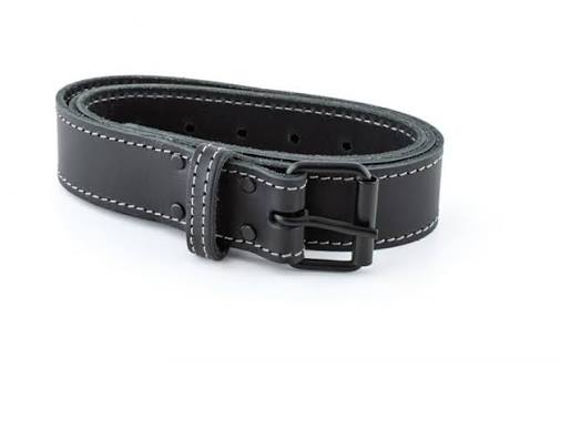 Riem met gesp zwart leder 130cmx40mm